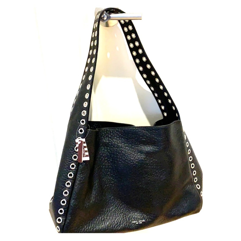 New Henri Bendel black leather shoulder bag